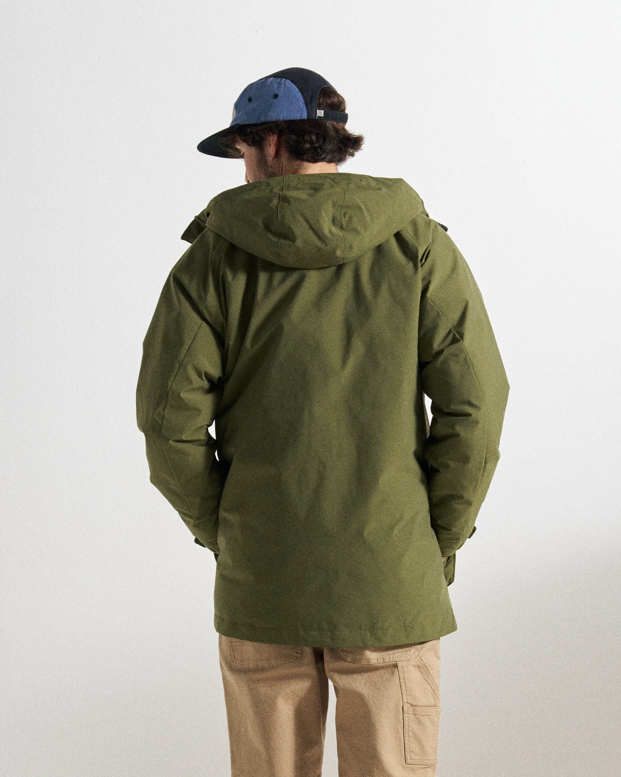Baltic Recycled Insulated Parka - Khaki - Studio Model