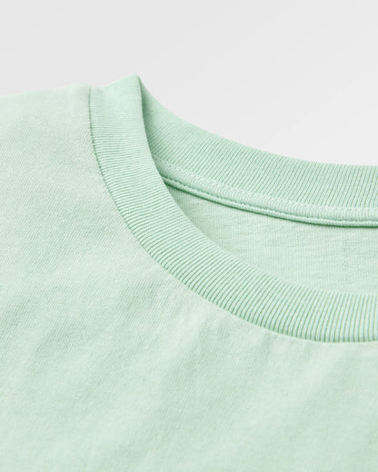 Classic Recycled Cotton T-Shirt - Spearmint - Flatlay