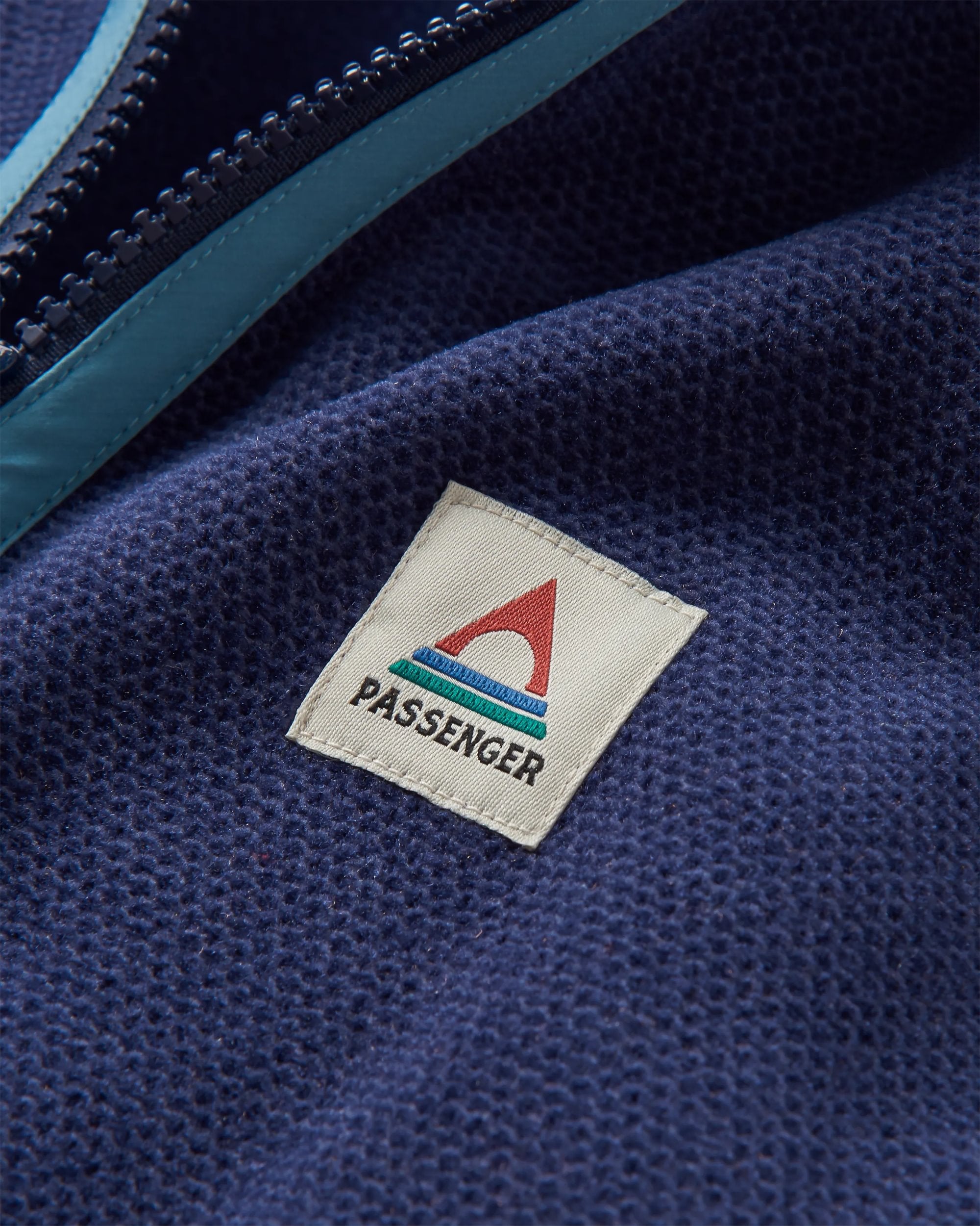 Men's Highland Recycled Polartec® Fleece - Rich Navy - Flatlay