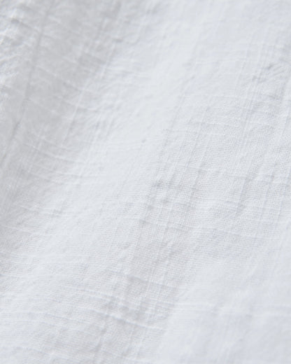 Flurry LS Woven Top - White - Flatlay