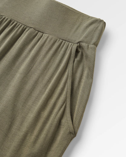 Day Dream Recycled Trouser - Dusty Olive - Flatlay