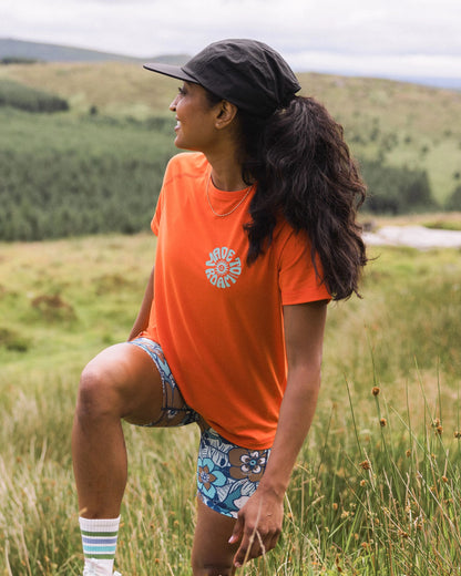 Breeze DriRelease® Trail Women's T-Shirt - Ember Orange - Lifestyle