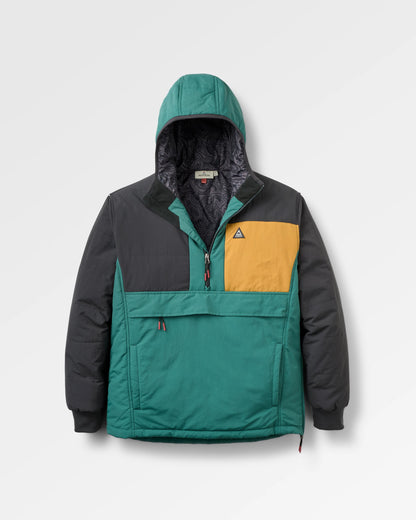 Oceanic Insulated Anorak - Faded Black/Deep Ocean - Flatlay