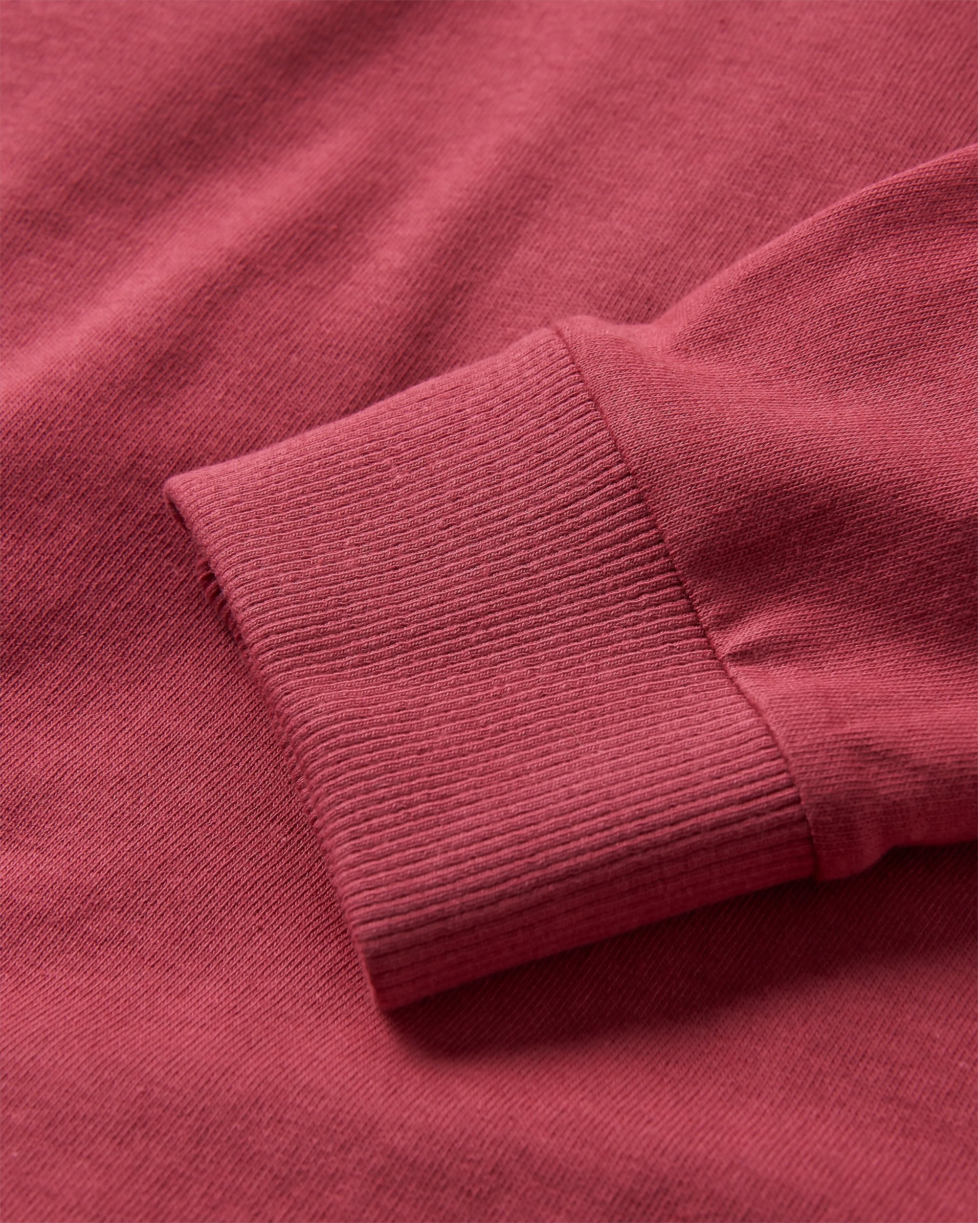 Dawn Recycled Cotton LS T-Shirt - Earth Red - Flatlay