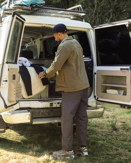 Adapt Recycled Polartec® Overshirt  - Dark Olive - Lifestyle