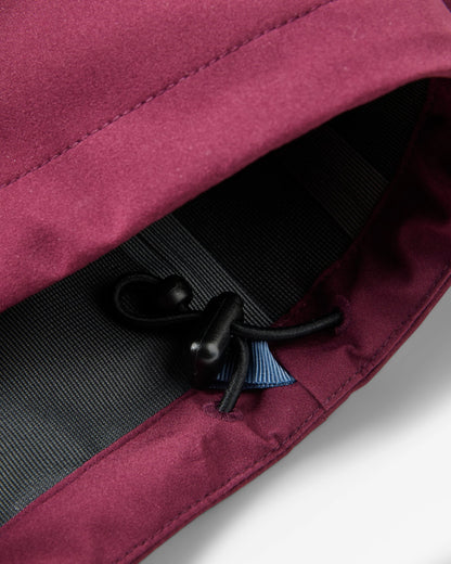 Five Element Recycled Waterproof Jacket - Fig - Flatlay