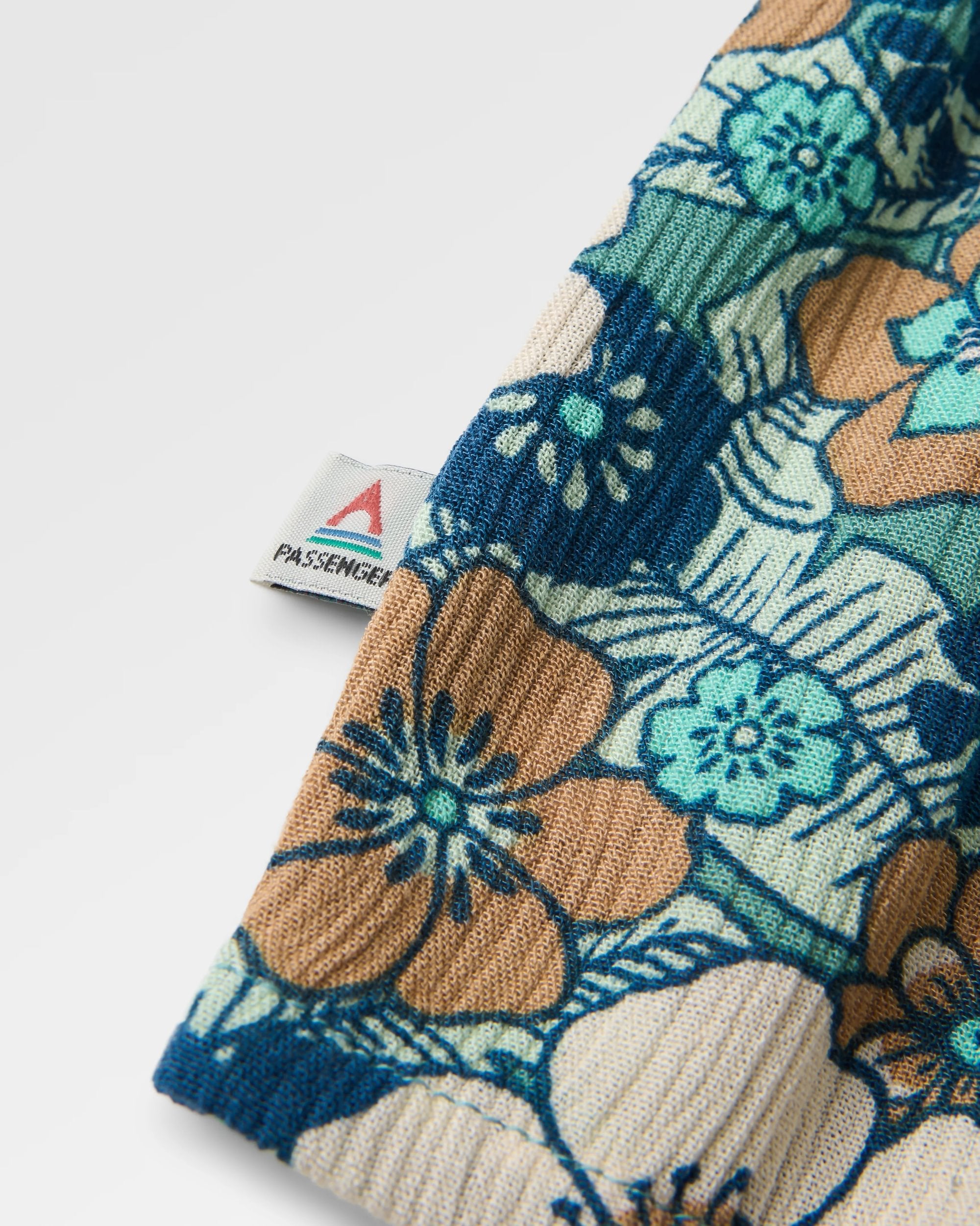 Soleis Woven Cami - Vintage Floral Aqua - Flatlay