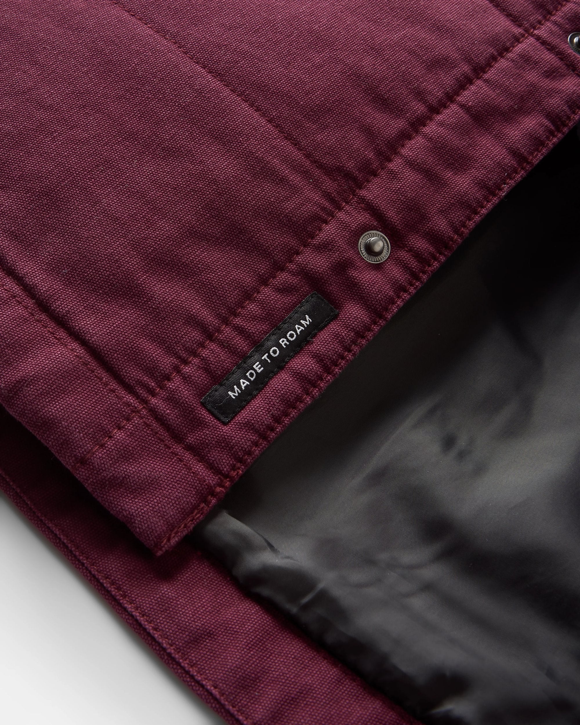 Taranaki Canvas Quilted Overshirt - Fig - Flatlay