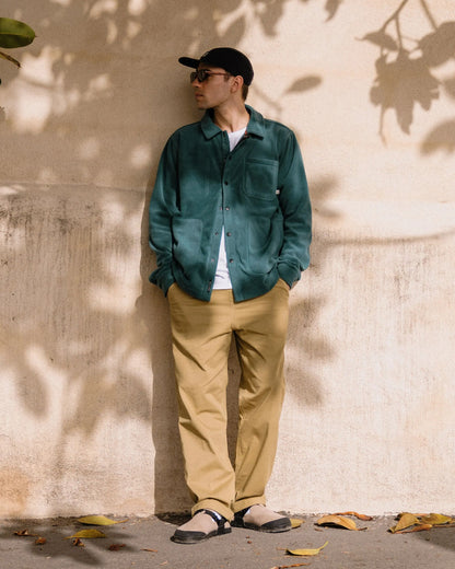 Drifter Twill Relaxed Fit Trouser - Warm Beige - Lifestyle