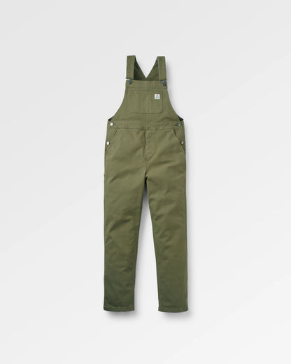 Vantage Organic Cotton Dungaree - Khaki - Flatlay