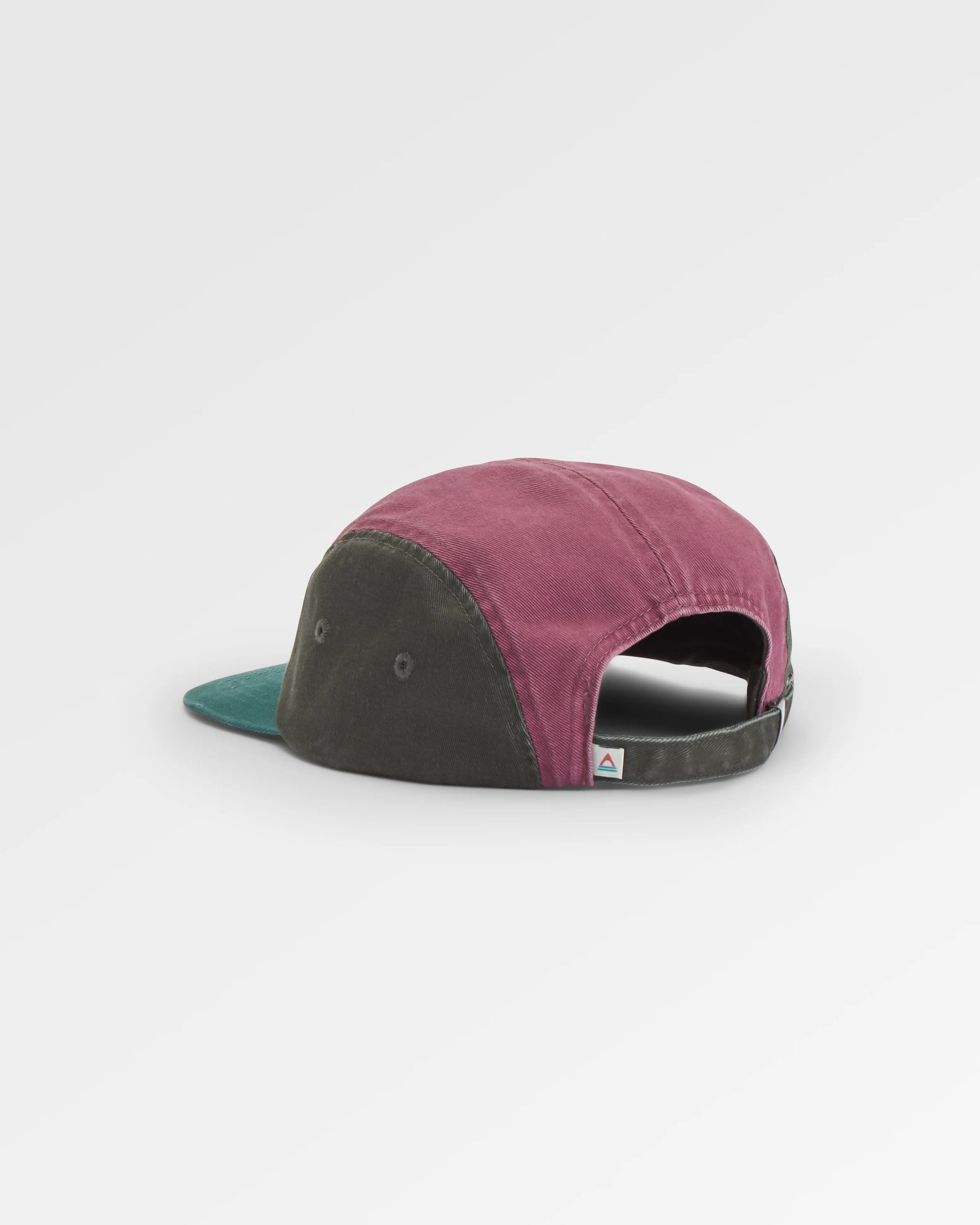 Fixie Recycled 5 Panel Cap - Grape Multi - Flatlay