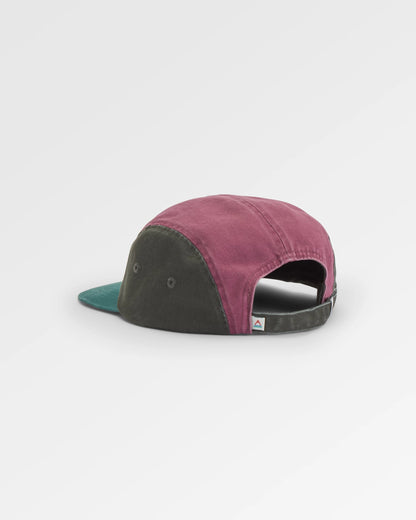 Fixie Recycled 5 Panel Cap - Grape Multi - Flatlay