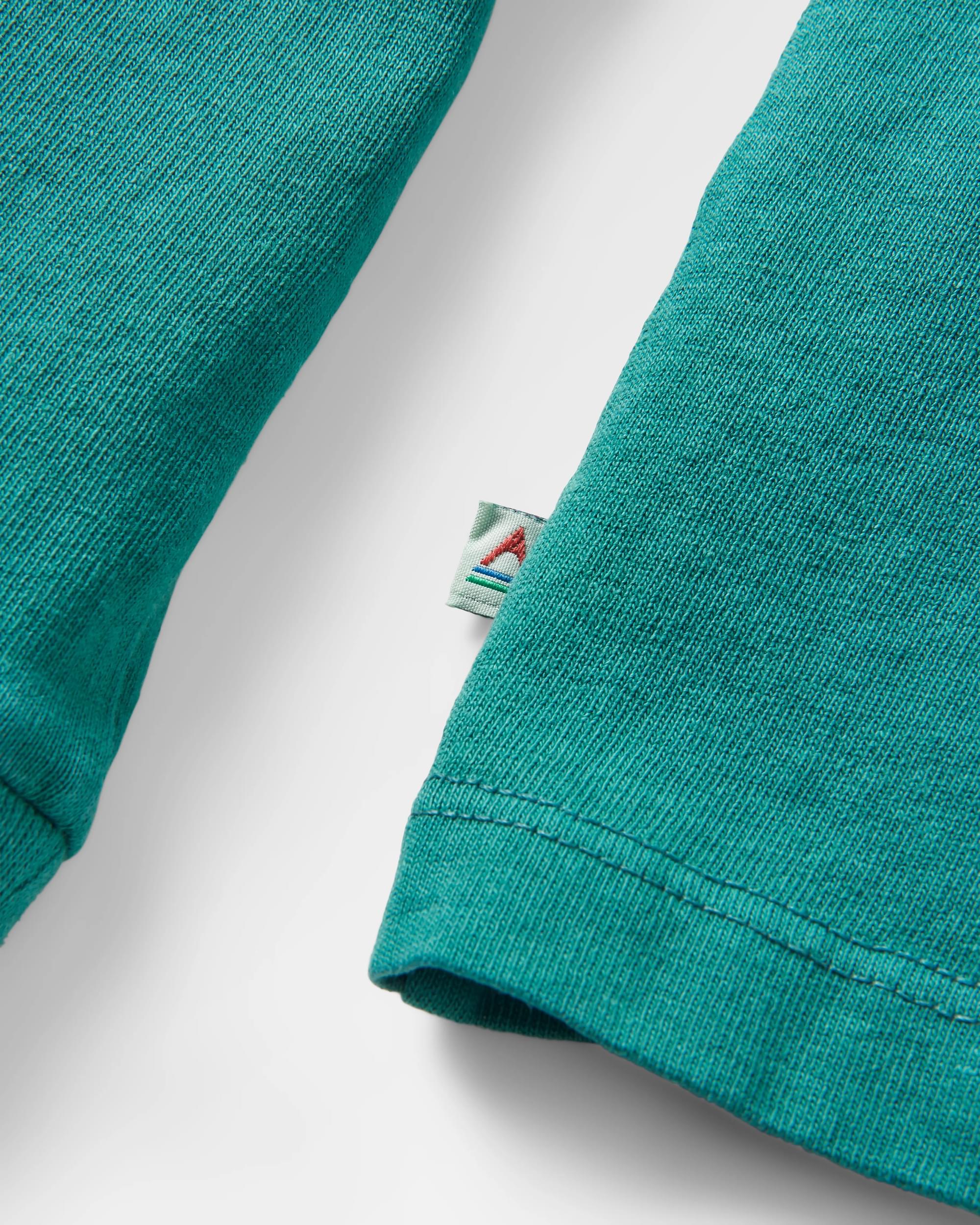 Rooted In Nature LS T-Shirt - Blue Sea - Flatlay