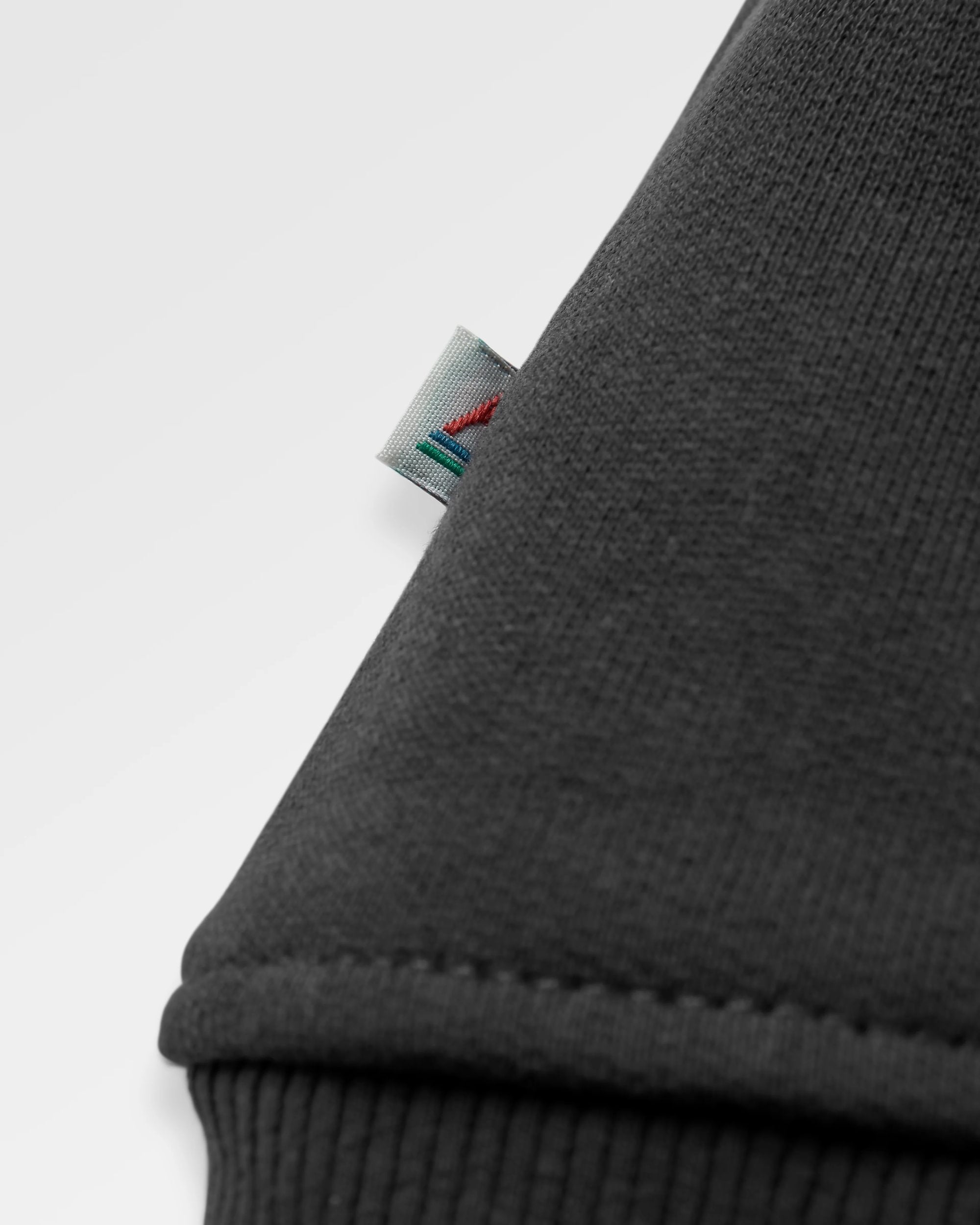 Heritage Full Zip Recycled Cotton Hoodie - Black - Flatlay