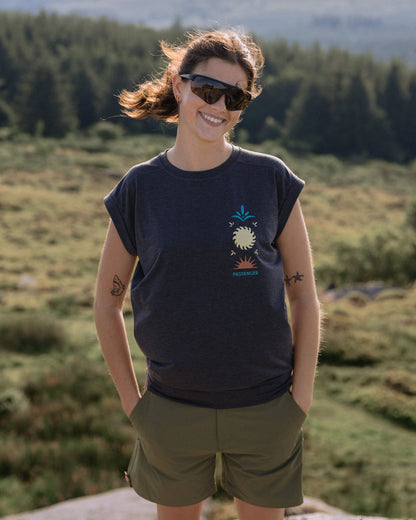 Women's Solscape Active T-Shirt - Faded Black Marl - Lifestyle