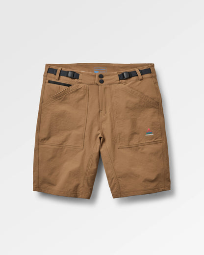 Ridescape Men's Active Short - Caramel Brown - Flatlay