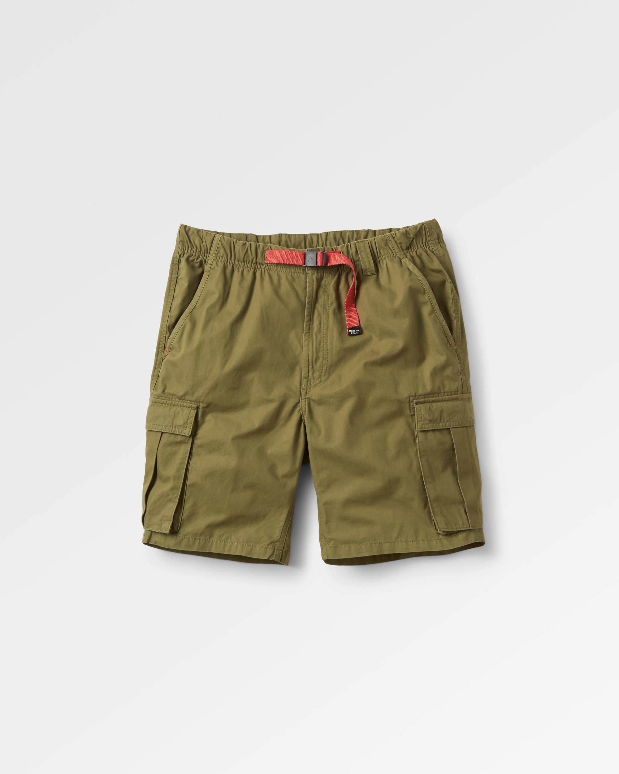Adventurer Cargo Cotton Short - Khaki - Flatlay