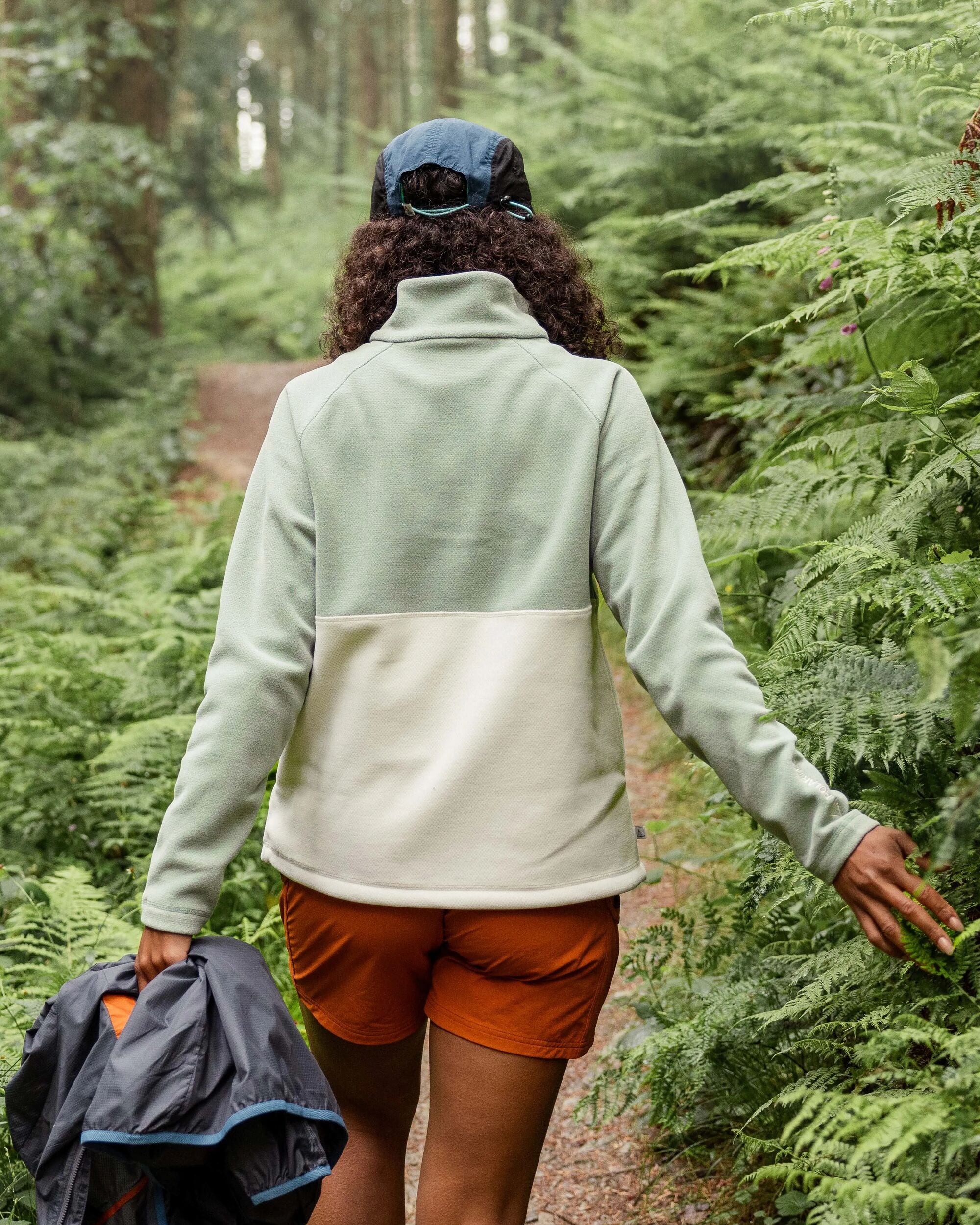 Snowdrop Recycled Polartec® Fleece - Pistachio/Birch - Lifestyle