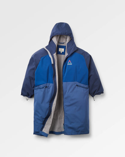 Riptide Lightweight Changing Robe - Rich Navy/Dark Denim - Flatlay