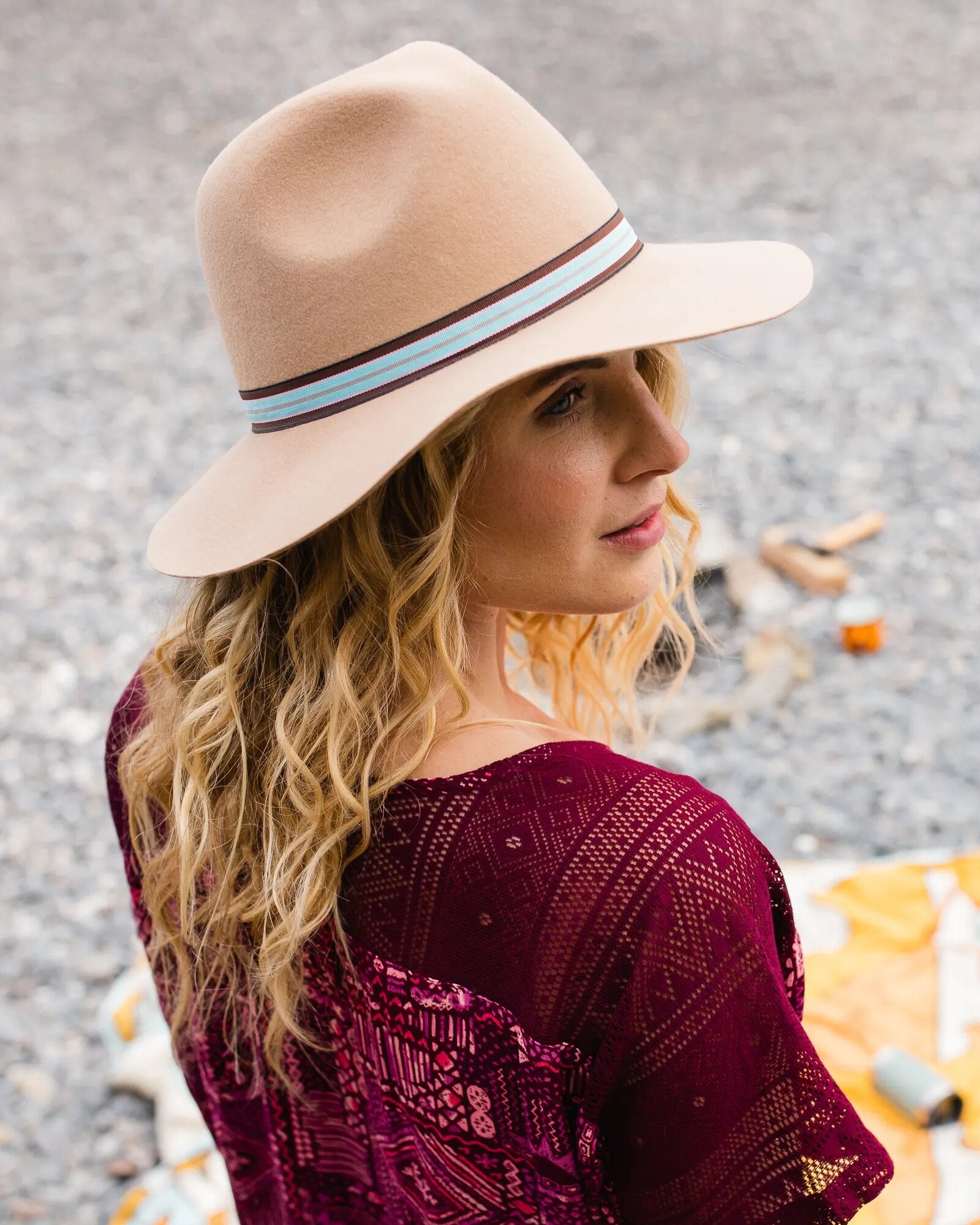 Outback Fedora - Tan - Lifestyle - Female