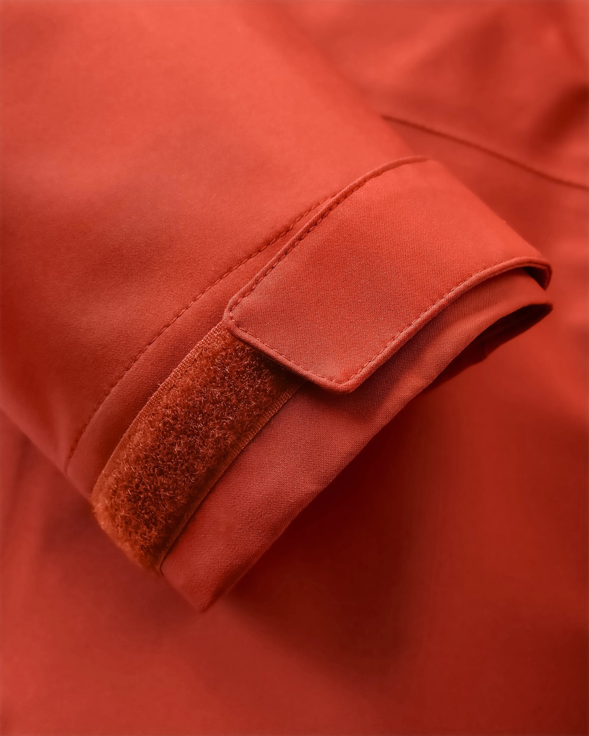 Five Element Recycled Waterproof Jacket - Red Ochre - Flatlay