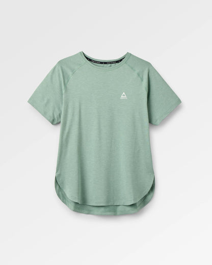 Sunvale Lightweight Surf T-Shirt - Pistachio Marl - Flatlay