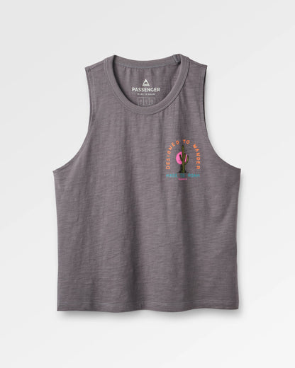 Women's Explore Vest - Charcoal - Flatlay