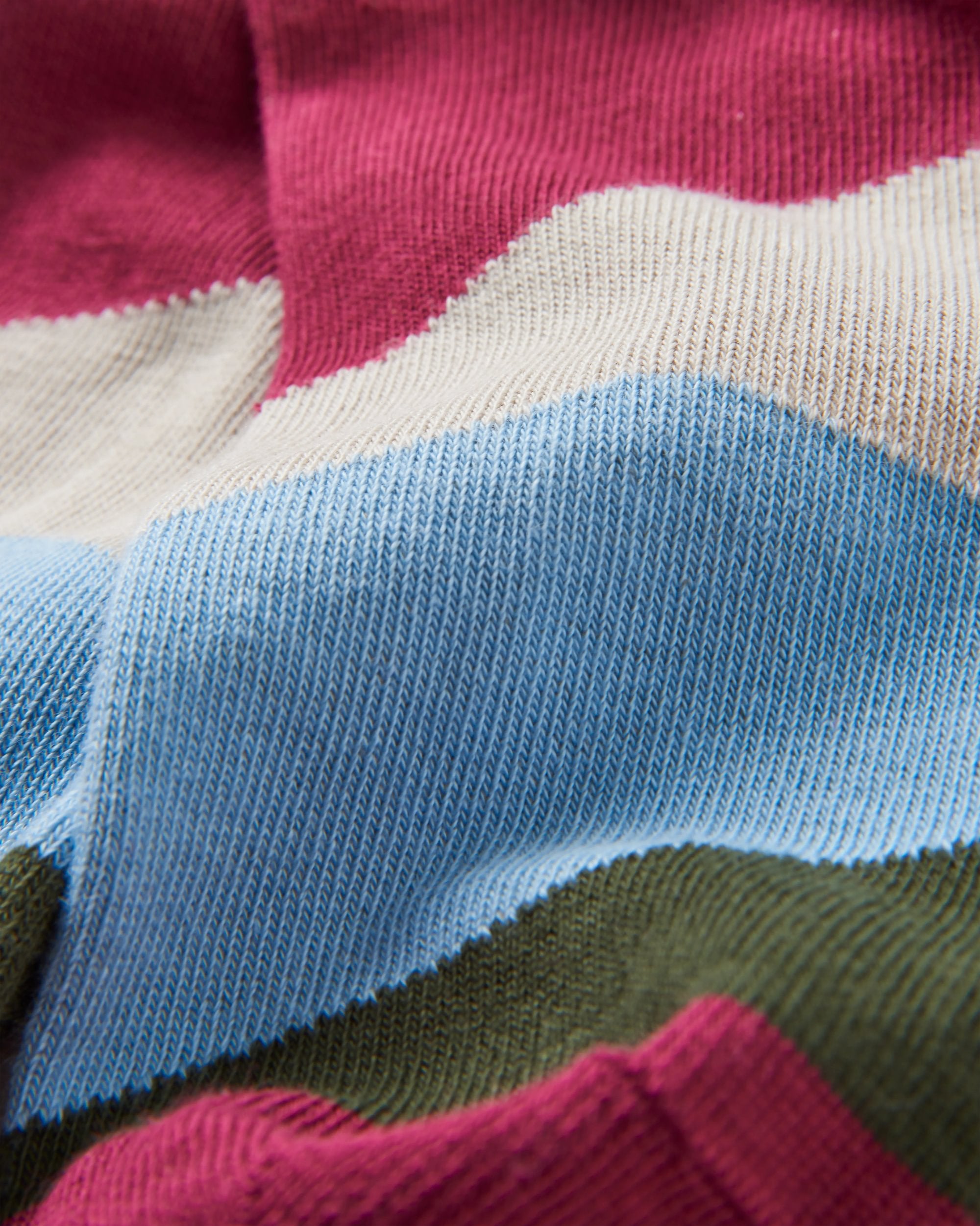 Vista Organic Socks - Rhubarb - Flatlay