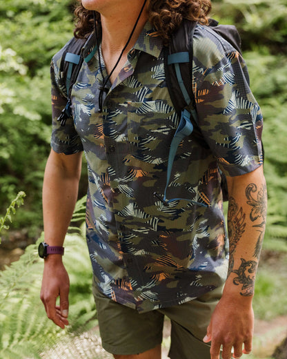 365 Recycled Active Shirt - Palm Camo Apricot