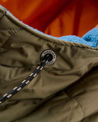 Flora Long Recycled Insulated Parka - Dusty Olive - Flatlay