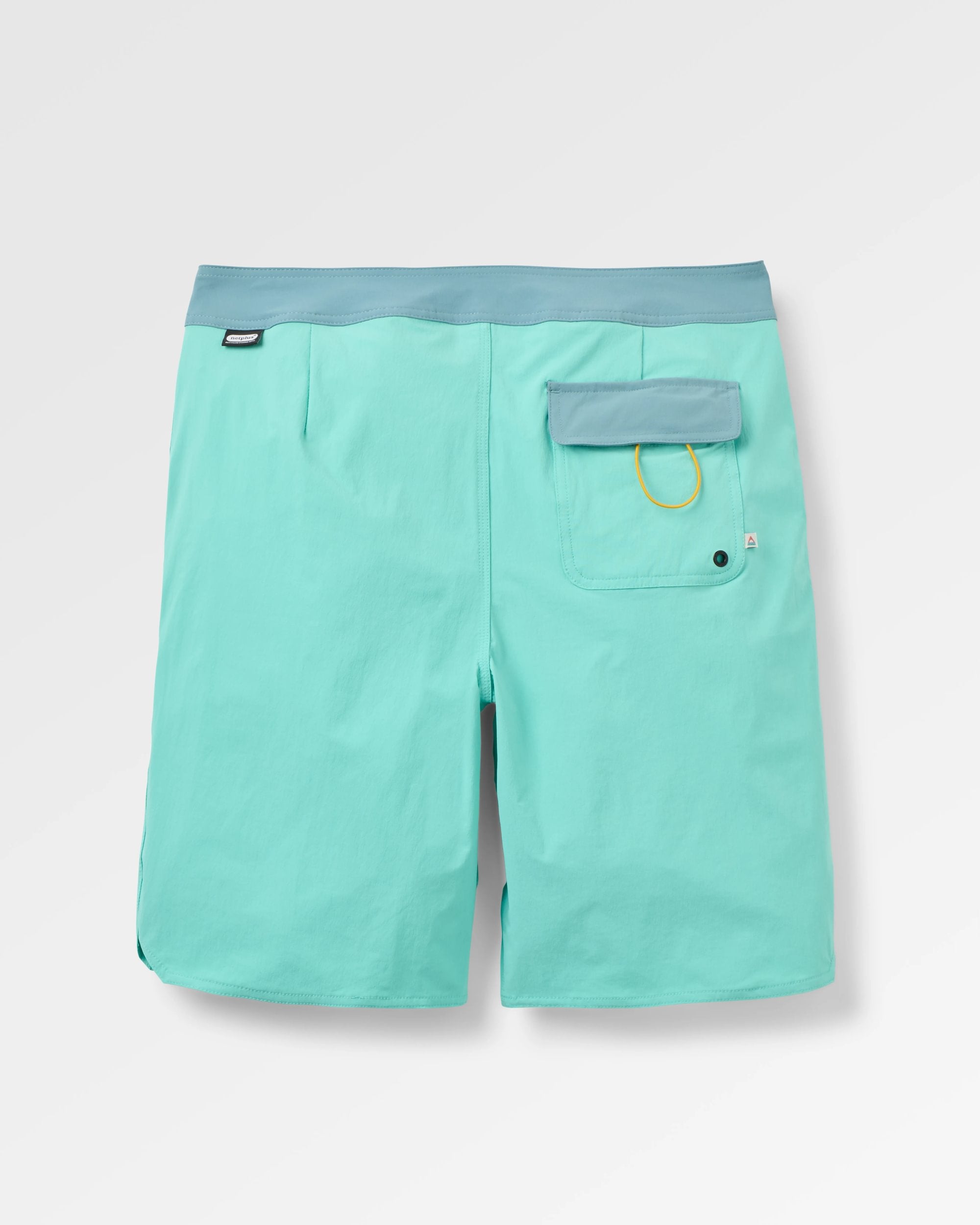 Cruiser NetPlus® Recycled 21" Boardshort - Aqua - Flatlay