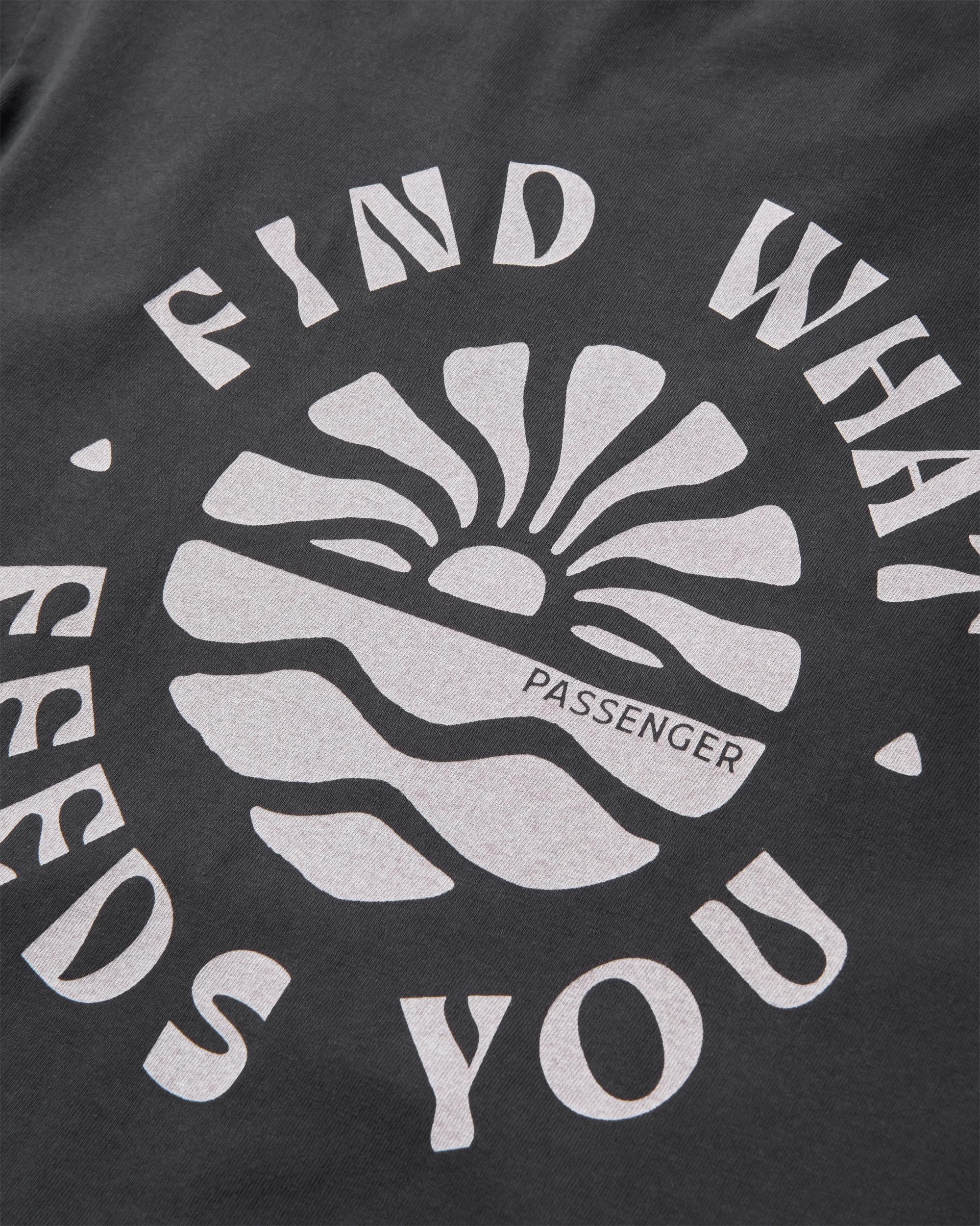 Discovery Rolled Sleeve T-Shirt - Black - Flatlay