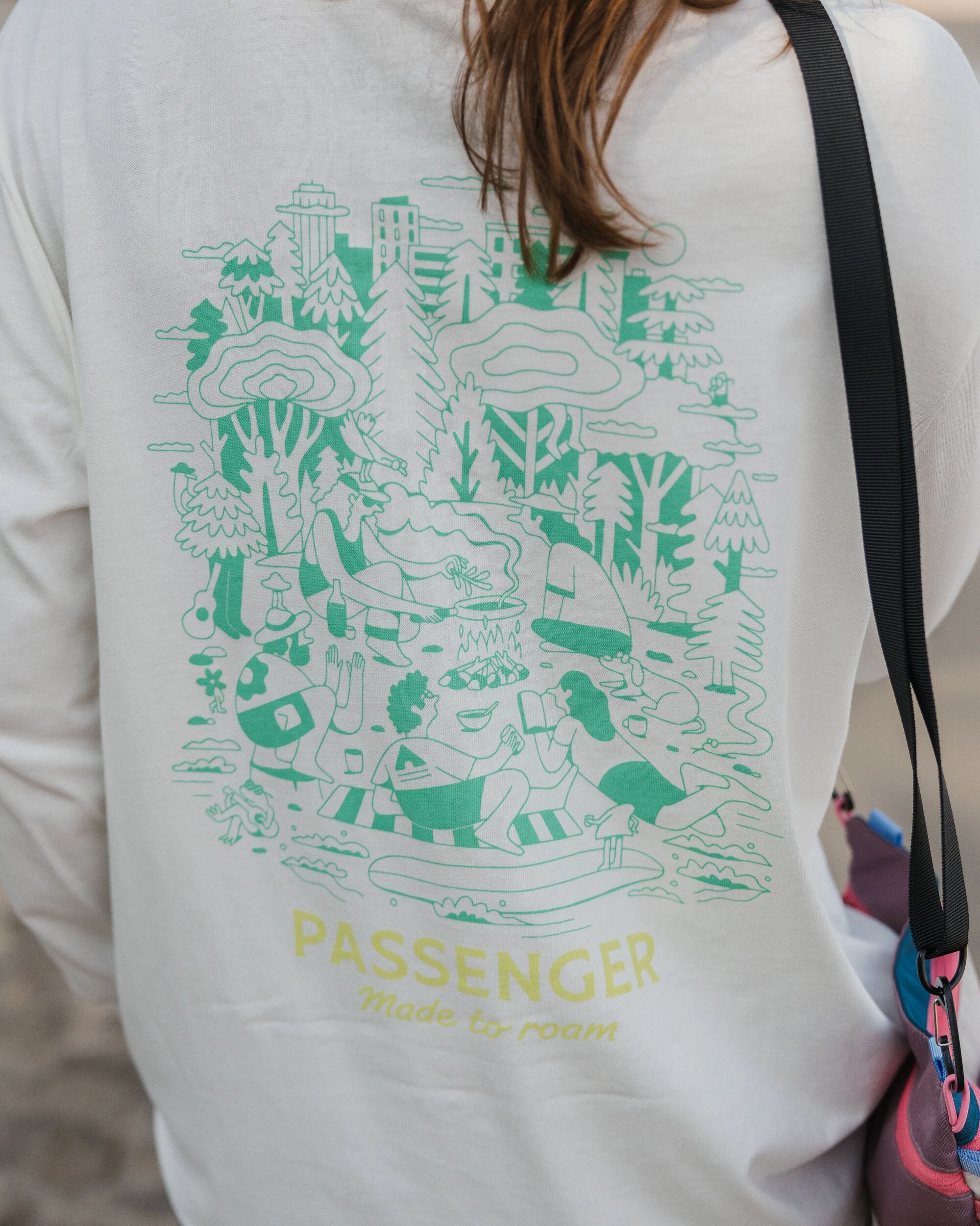 Better Outside Organic Cotton Oversized LS T-Shirt - Marshmallow - Lifestyle