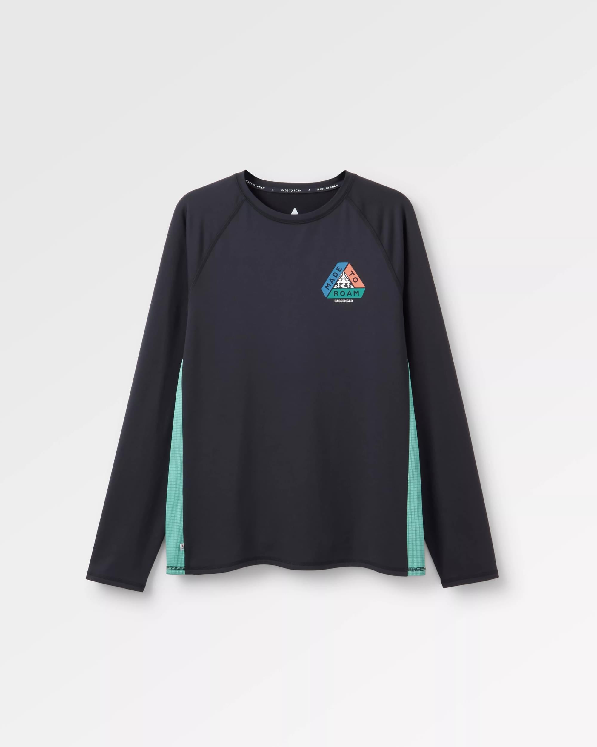 Range Recycled Active LS T-shirt - Black - Flatlay