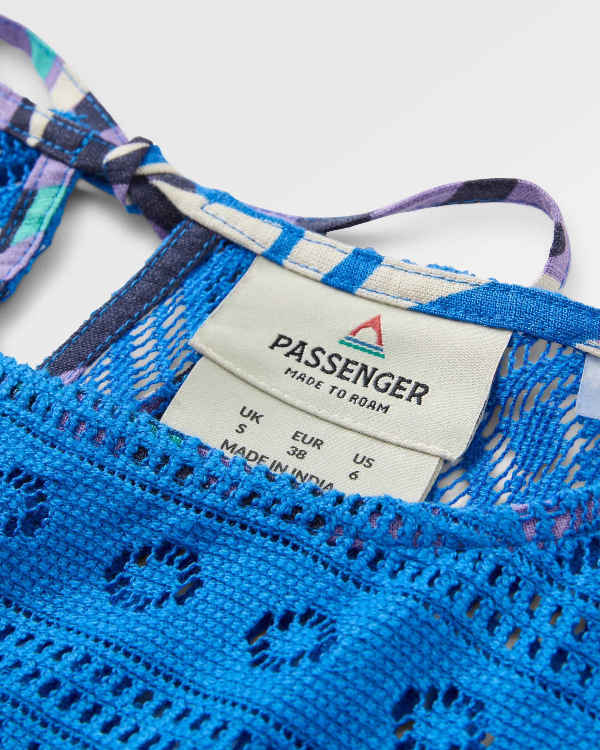 Sono Linen Beach Dress - Mountain Foliage Purple - Flatlay