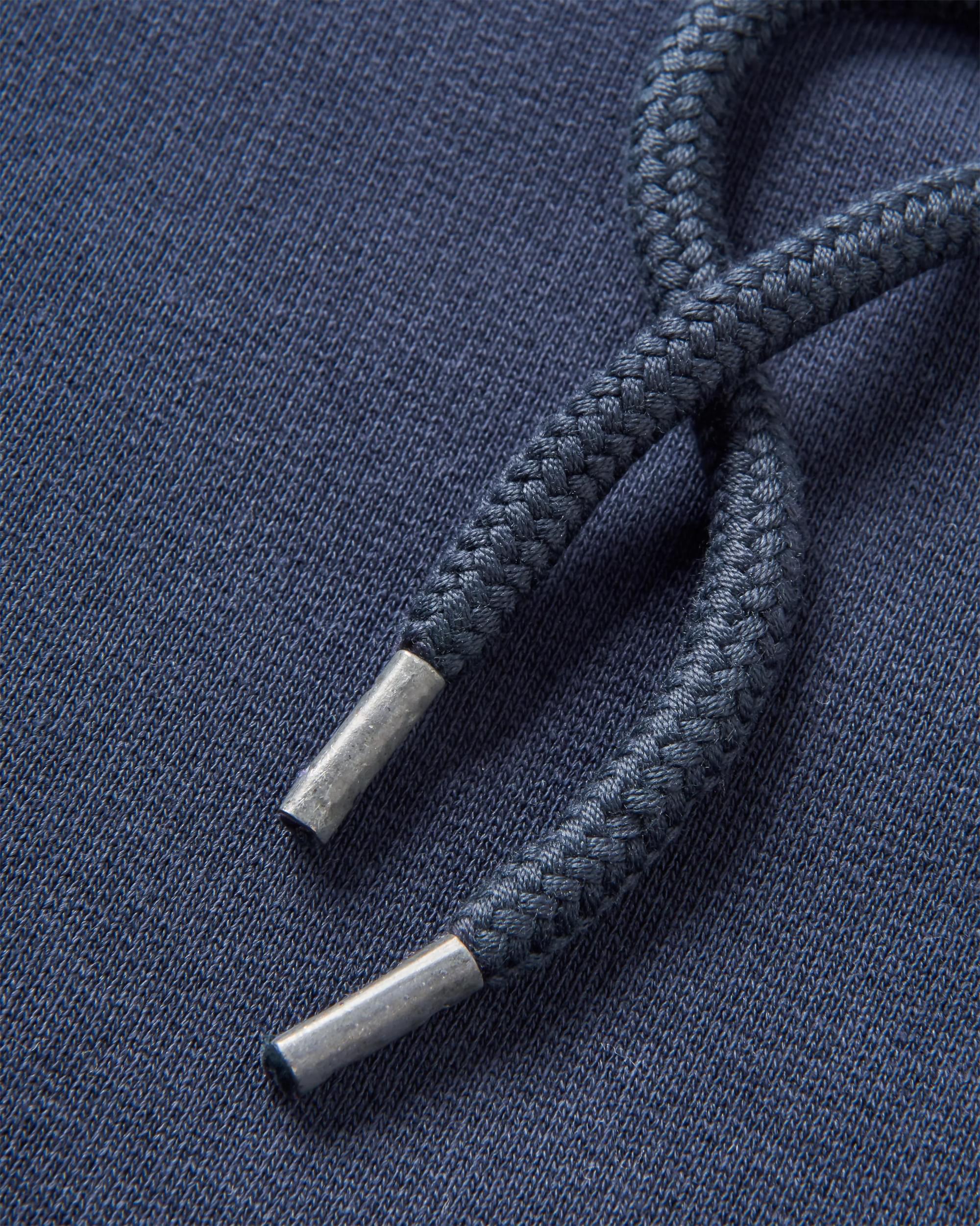 Pace Recycled Cotton Hoodie - Deep Navy - Flatlay