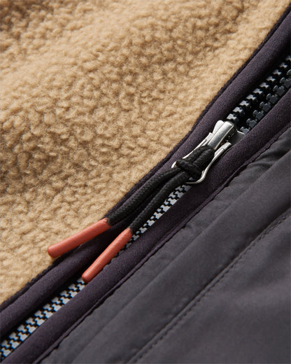 Offgrid 1/2 Zip Recycled Sherpa Fleece - Biscuit