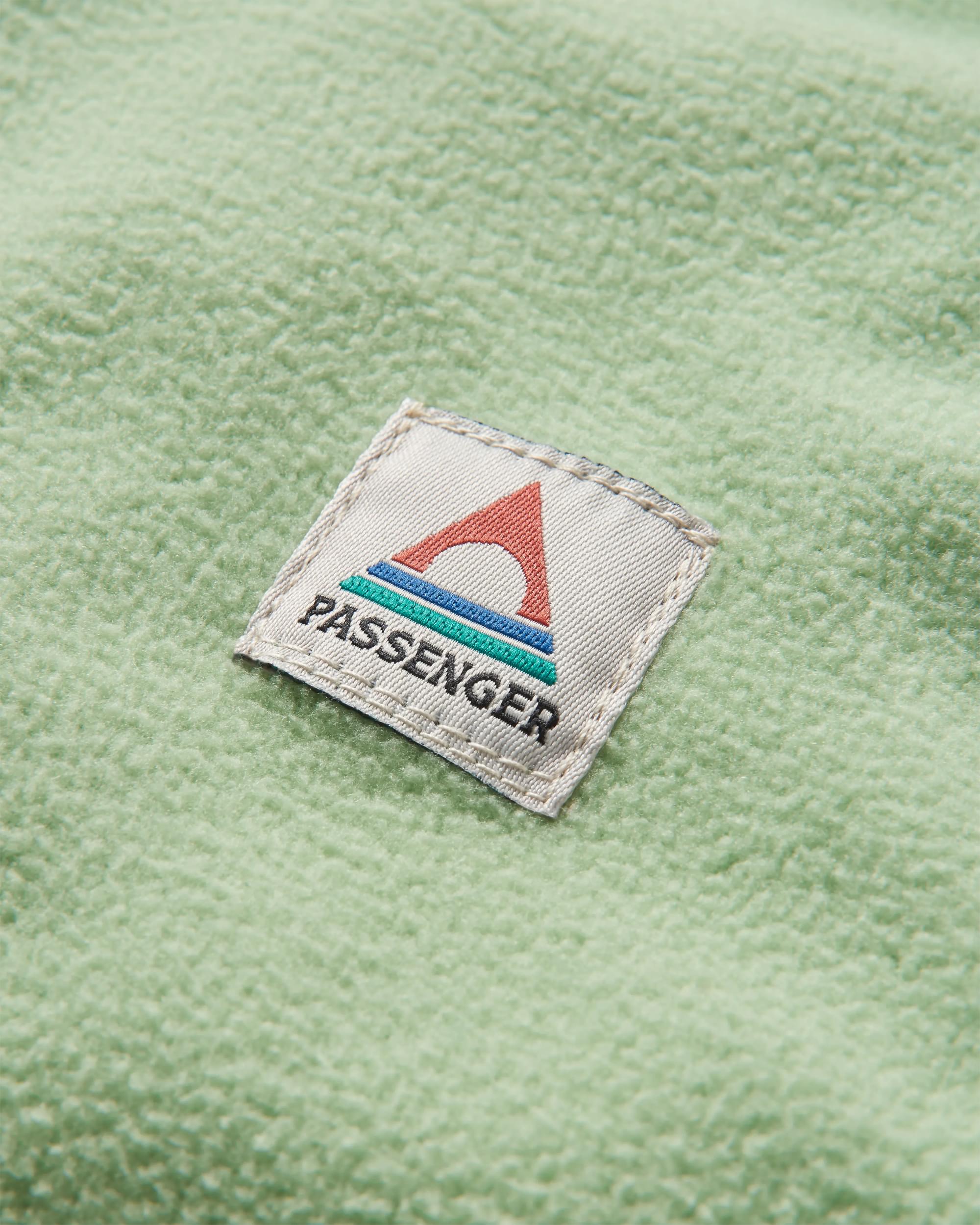 Sorrel Recycled Polar Fleece - Green Fig - Flatlay