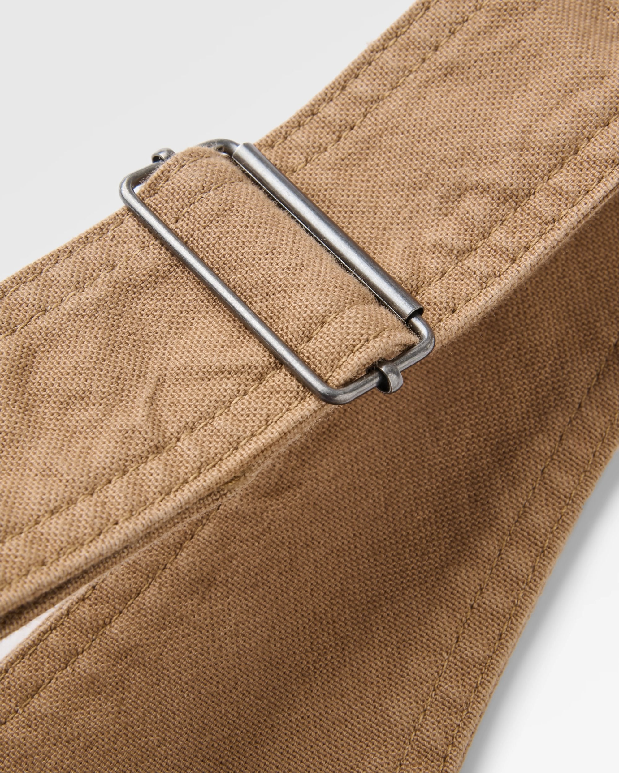 Vantage Cotton Canvas Dungaree - Caramel - Flatlay