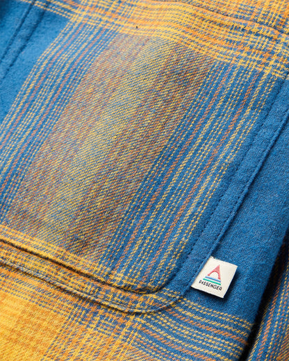 Backcountry Check Light Shirt - Rich Navy/Spruce Yellow Check - Flatlay