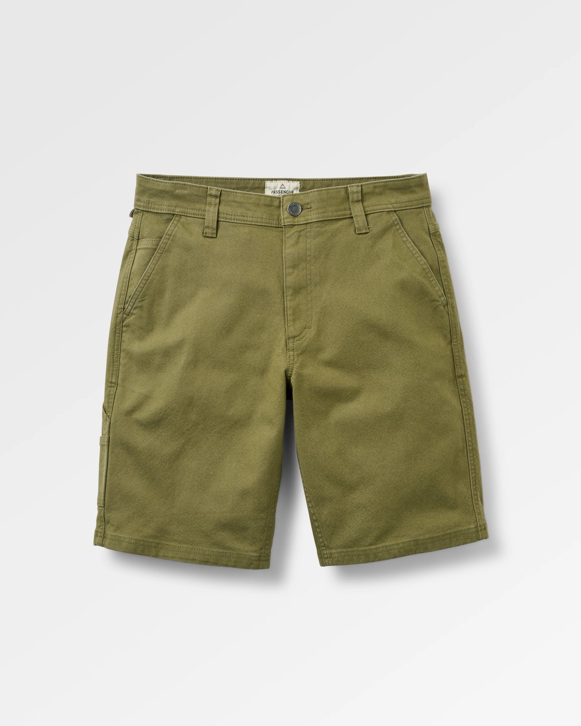 Vantage Organic Cotton Canvas Short - Khaki - Flatlay