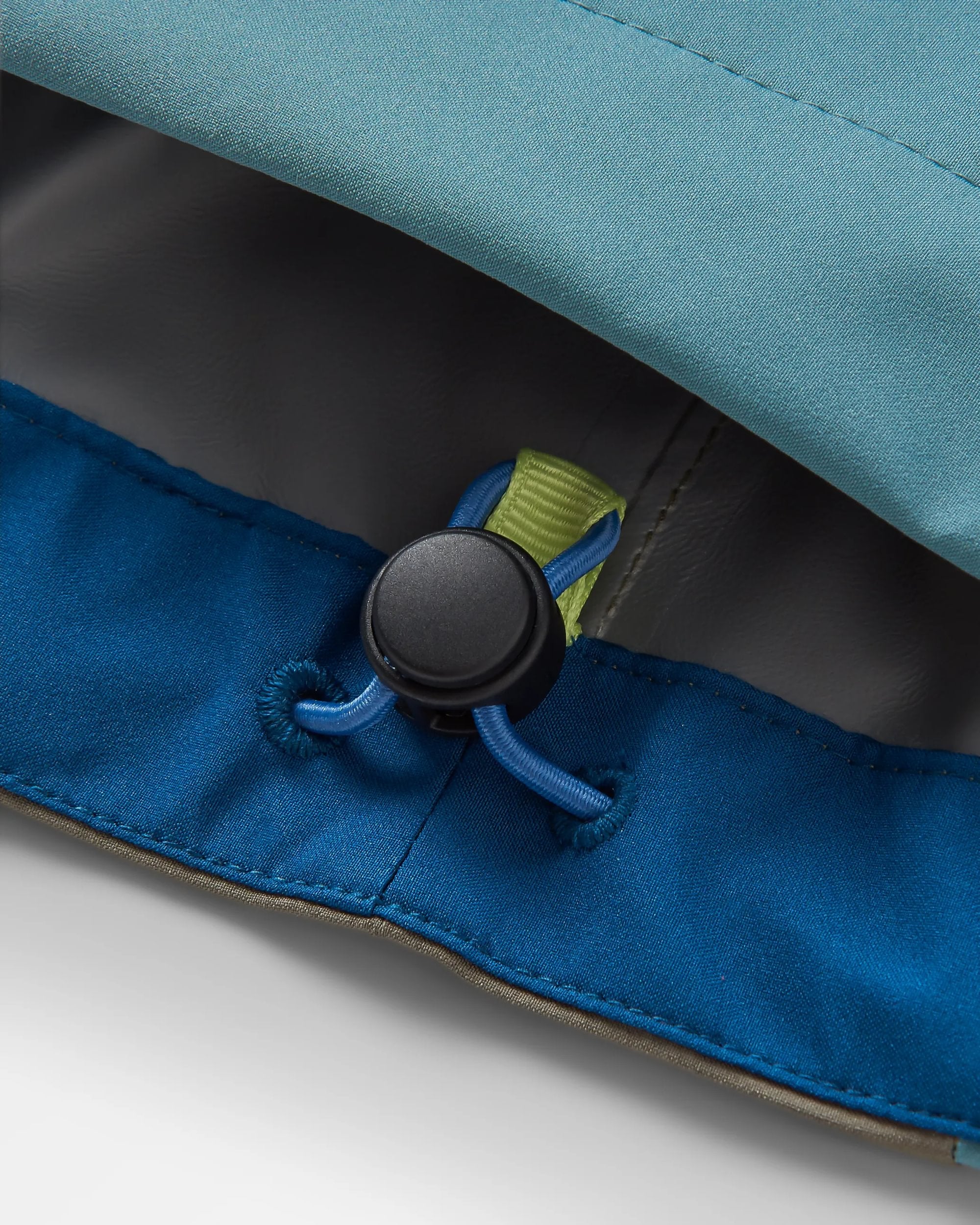Downpour Recycled Waterproof Jacket - Tidal Blue/Arctic/Dusty Olive - Flatlay