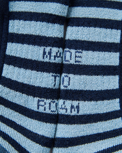 Tillamock Merino Active Quarter Sock - Rich Navy - Flatlay
