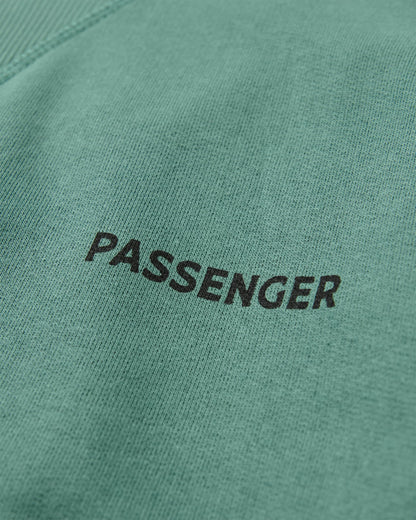 Roamer Men's Recycled Cotton Sweatshirt - Deep Ocean - Flatlay