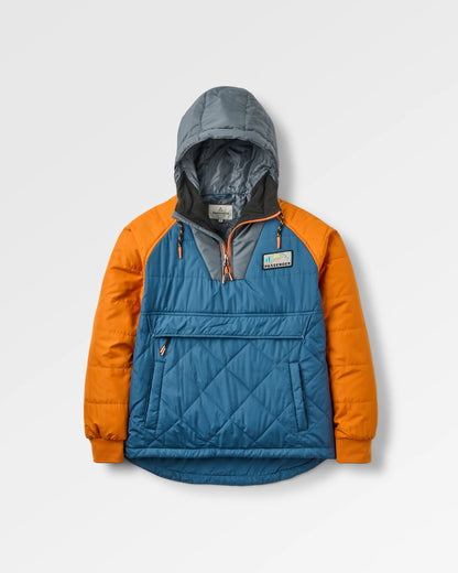 Ocean Recycled Insulated Anorak - Ensign Blue - Flatlay