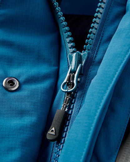 Cloudmont Waterproof Down Parka - Tidal Blue - Flatlay