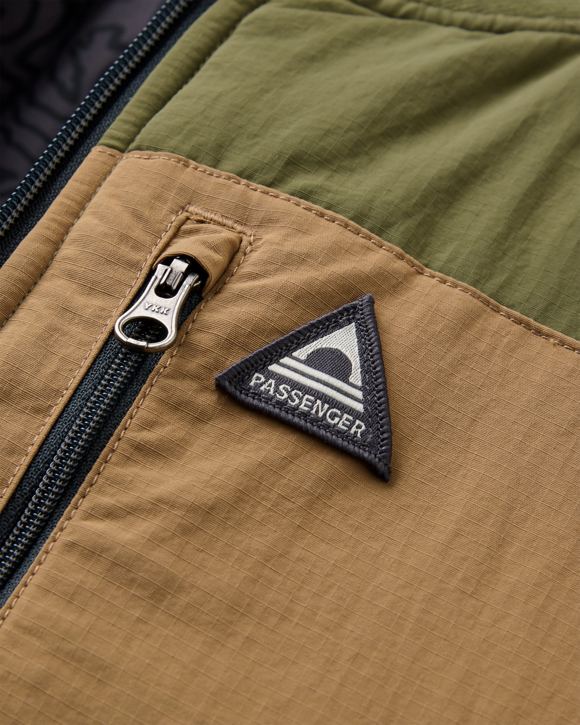 Oceanic Insulated Vest - Khaki - Flatlay
