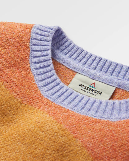 Scenic Recycled Knitted Vest - Scenic Sunrise Orange - Flatlay