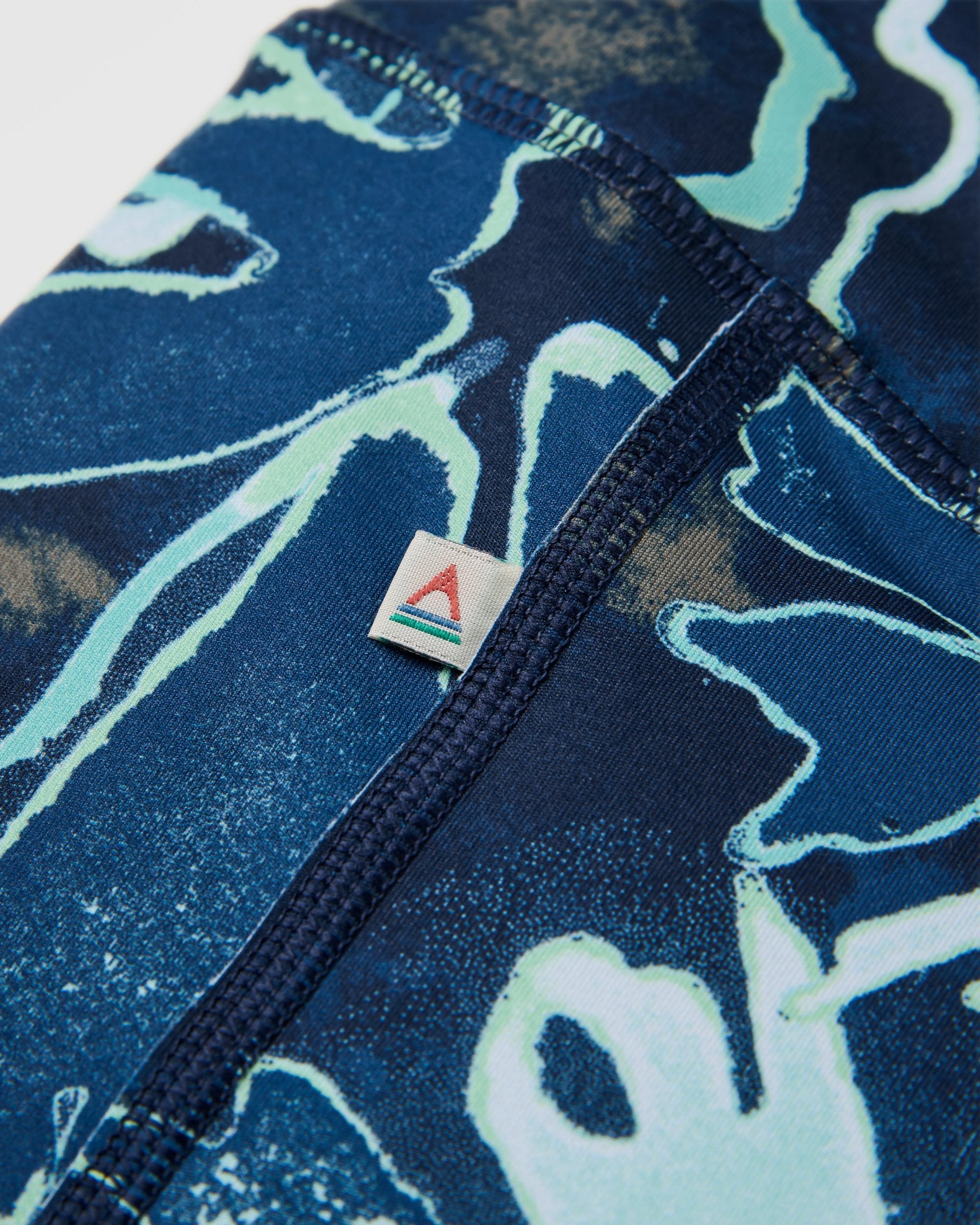 Mantra Recycled Active Legging - Frost Ice Blue - Flatlay