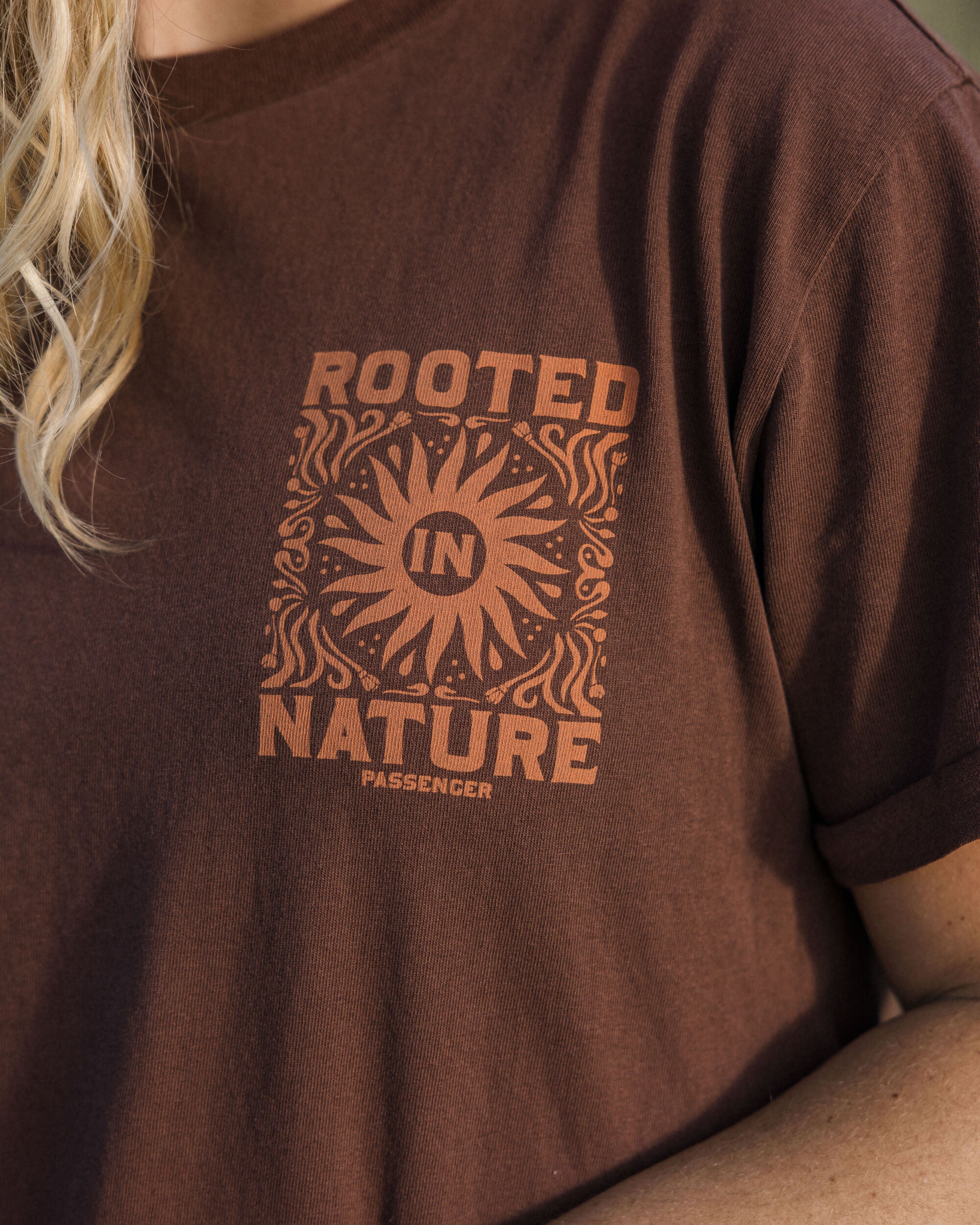 Rooted In Nature Recycled Cotton T-Shirt - Chestnut